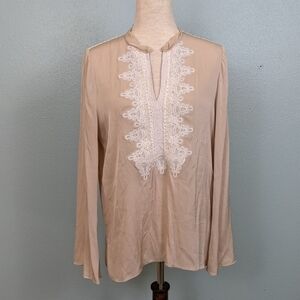 Kobi Halperin tan silk tunic S